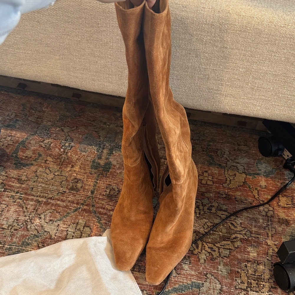 Sam Edelman Sylvia Tan Suede Heeled Boots